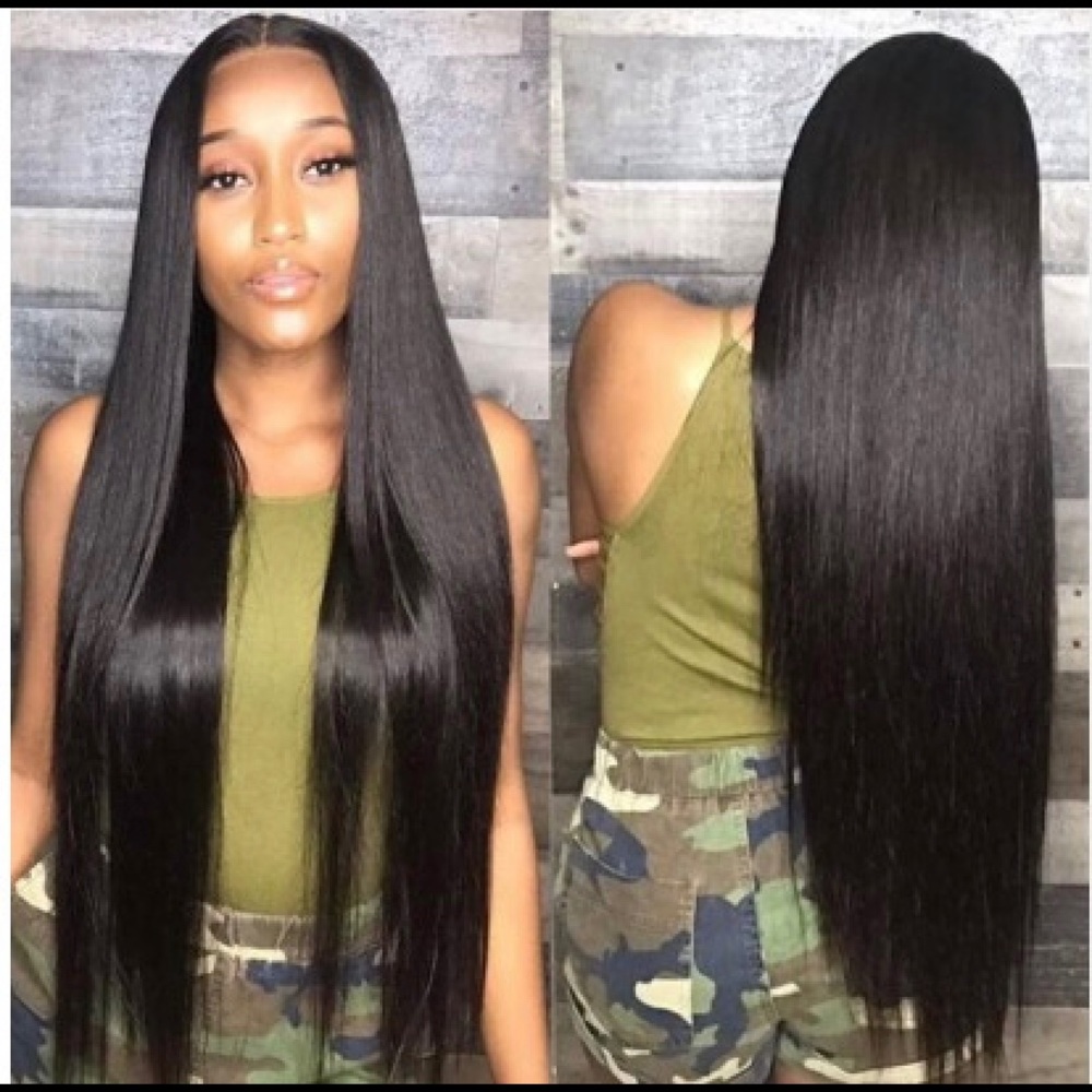 Straight virgin extensions In lengths 12-28”